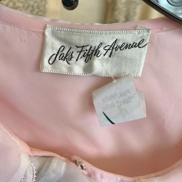 Vintage Saks Fifth Avenue boudoir jacket dress - Picture 5 of 5
